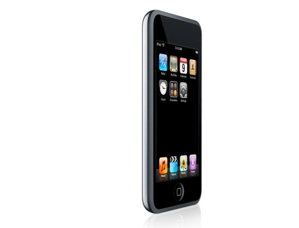 Apple iPod touch 16GB with display icons on white background.