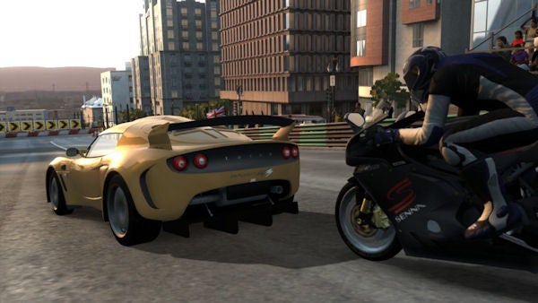 In-game racing scene from Project Gotham Racing 4.