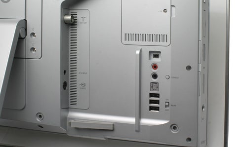 Sony VGC-LT1S Media Center rear connectivity ports detail.