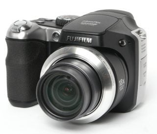 Fujifilm FinePix S8000fd camera on white background.
