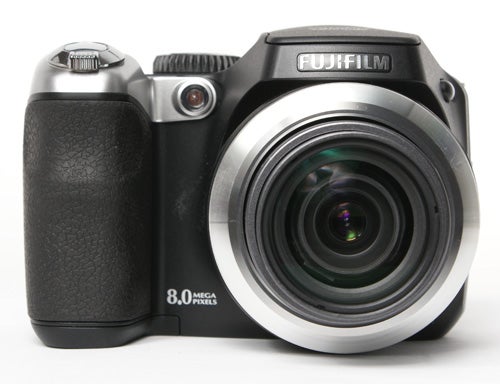 Fujifilm FinePix S8000fd camera with lens visible.