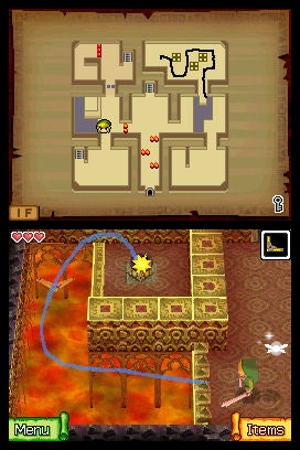 The Legend of Zelda: The Phantom Hourglass gameplay screenshot.