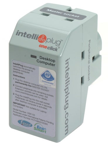 OneClick IntelliPlug energy-saving device for desktop computers.