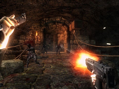 Screenshot of gameplay from Clive Barker's Jericho video game.