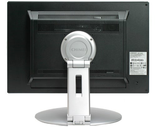 Rear view of Chimei CMV 222H monitor with stand