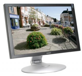 Chimei CMV 222H LCD monitor displaying street image