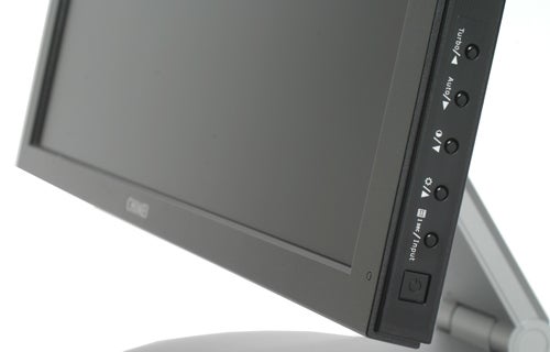 Chimei CMV 222H monitor close-up showing buttons and screen.