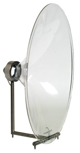 Ferguson Hill FH007 transparent horn speaker on stand.