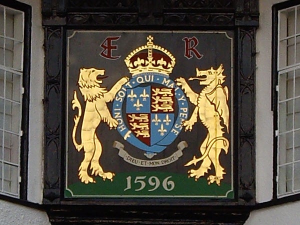 Coat of arms on a building from 1596.
