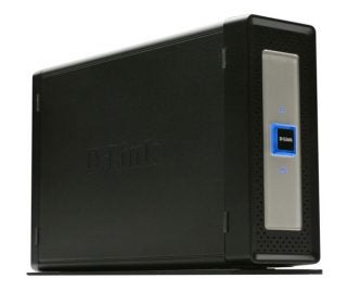 D-Link DNS-313 NAS box on a white background.