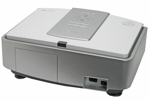 BenQ W10000 1080p DLP projector on white background.