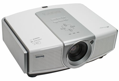 BenQ W10000 1080p DLP projector on white background