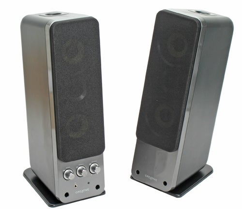 Creative Gigaworks T40 Series II 2.0 Speakers on white background.