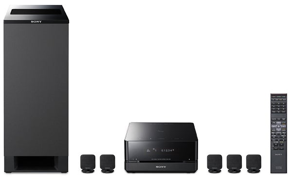 Sony DAV-IS10 DVD Home Cinema System with subwoofer and speakers.