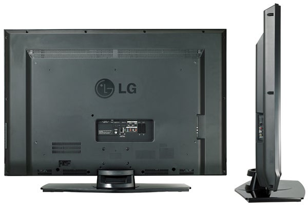 Rear and side view of LG 37LF66 37-inch LCD TV.