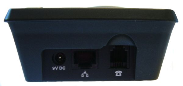 Solwise V500-DS IP Telephone back panel with ports.