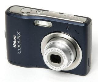 Nikon CoolPix L14 digital camera on white background