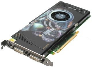 Leadtek PX8800GT Extreme graphics card with robotic artwork design