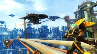 Screenshot of Ratchet and Clank in action from the game.