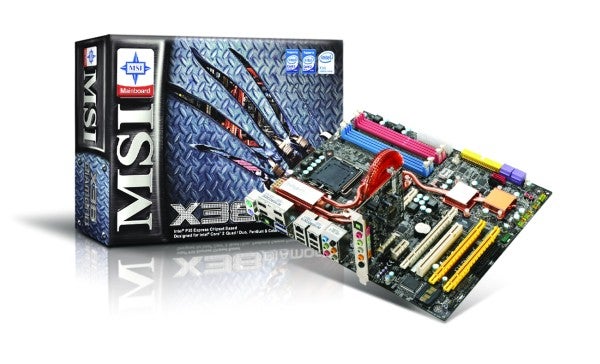 MSI X38 Diamond Motherboard with packaging.