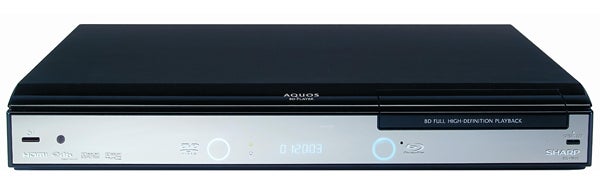 Sharp BD-HP20H Blu-ray player front view.