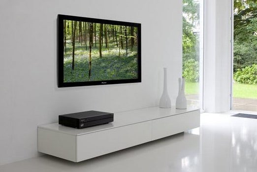 Pioneer KURO Plasma TV mounted in a modern room.