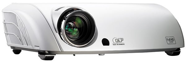Optoma ThemeScene HD80 Projector on a white background.Optoma ThemeScene HD80 Projector on white background.