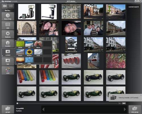 Screenshot of Photology photo organization software interface.