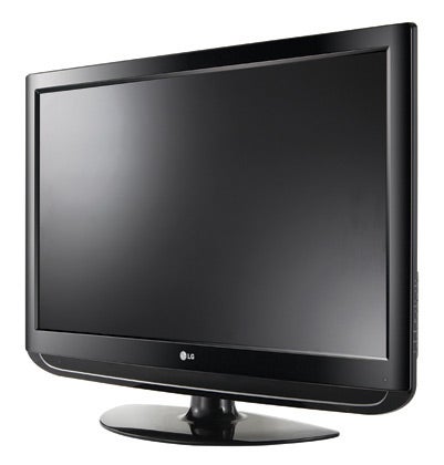 LG 42LT75 42-inch LCD television on a stand.