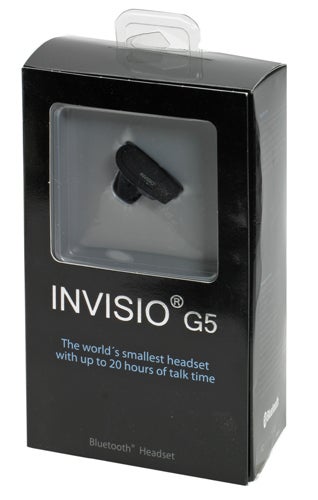 Nextlink Invisio G5 Bluetooth headset in packaging.