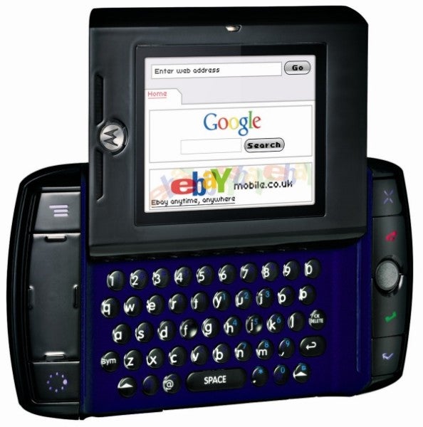 T-Mobile Sidekick Slide with screen displaying Google search.T-Mobile Sidekick Slide with screen showing Google search