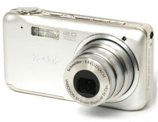 Kodak EasyShare V1233 digital camera on white background.
