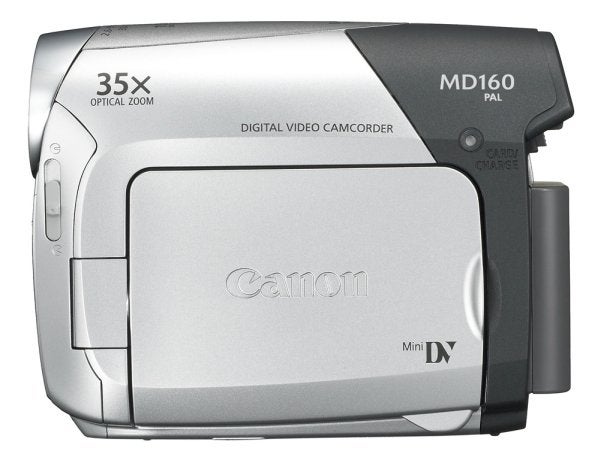 Canon MD160 digital video camcorder with 35x optical zoom.