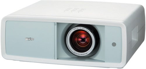 Sanyo PLV-Z2000 LCD Projector on white background.