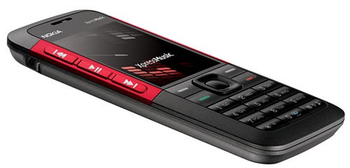 Nokia 5310 XpressMusic mobile phone on white background.
