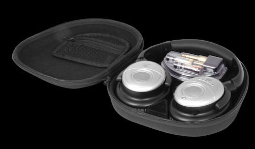 Creative Aurvana X-Fi Headphones with case and accessoriesCreative Aurvana X-Fi headphones with carrying case.