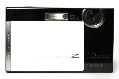 Fujifilm FinePix Z100fd digital camera on white background.
