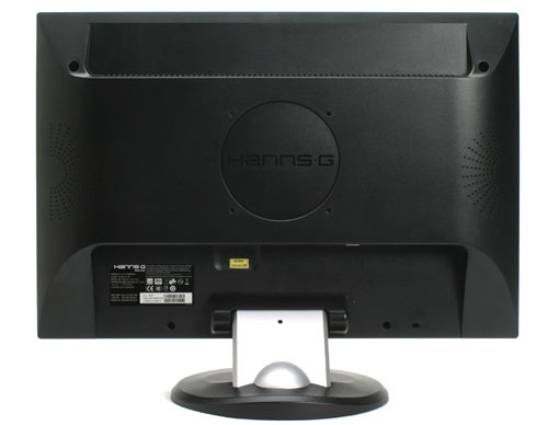 Rear view of a Hanns.G HG216D 22-inch LCD monitor.Back view of Hanns.G HG216D 22-inch LCD monitor.