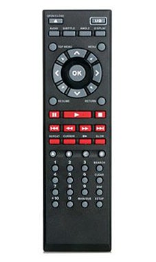 Venturer SHD7001E HD DVD player remote controlVenturer SHD7001E HD DVD player remote control.