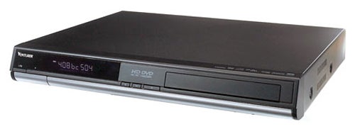 Venturer SHD7001E HD DVD player on white background.