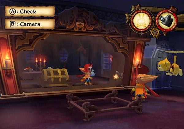 Screenshot of "Zack and Wiki" game showing characters and gameplay interface.
