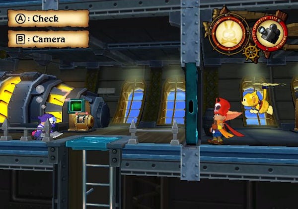 Screenshot of Zack and Wiki gameplay with puzzle elements.