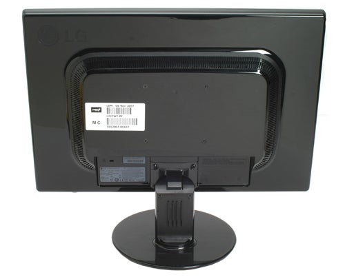 LG Flatron L227WT-PF monitor rear view showing stand and ports