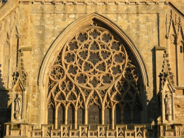 Gothic church window captured with Nikon CoolPix P50.