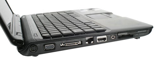 Side view of HP Pavilion dv2699 laptop showing ports