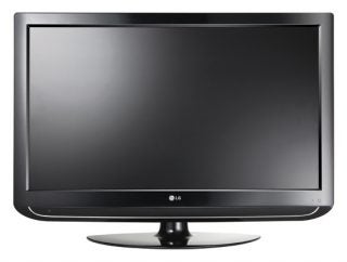 LG 37LT75 37-inch LCD television with black bezel.