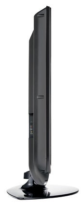 Side view of LG 37LT75 37-inch LCD TV on stand