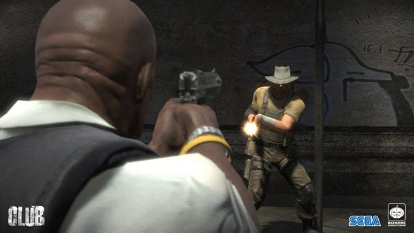 Screenshot of a shooting scene from the video game The Club.