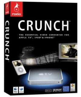 Roxio Crunch video conversion software package box.