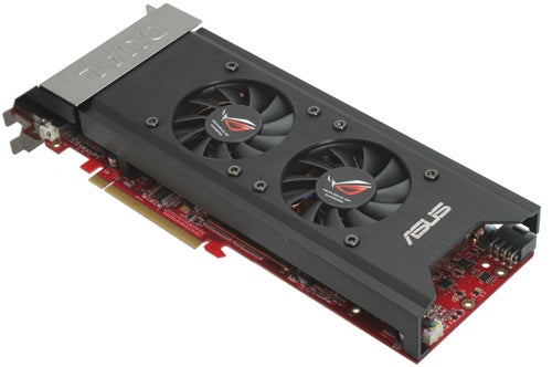 ASUS EAH3870X2 graphics card with dual fans.